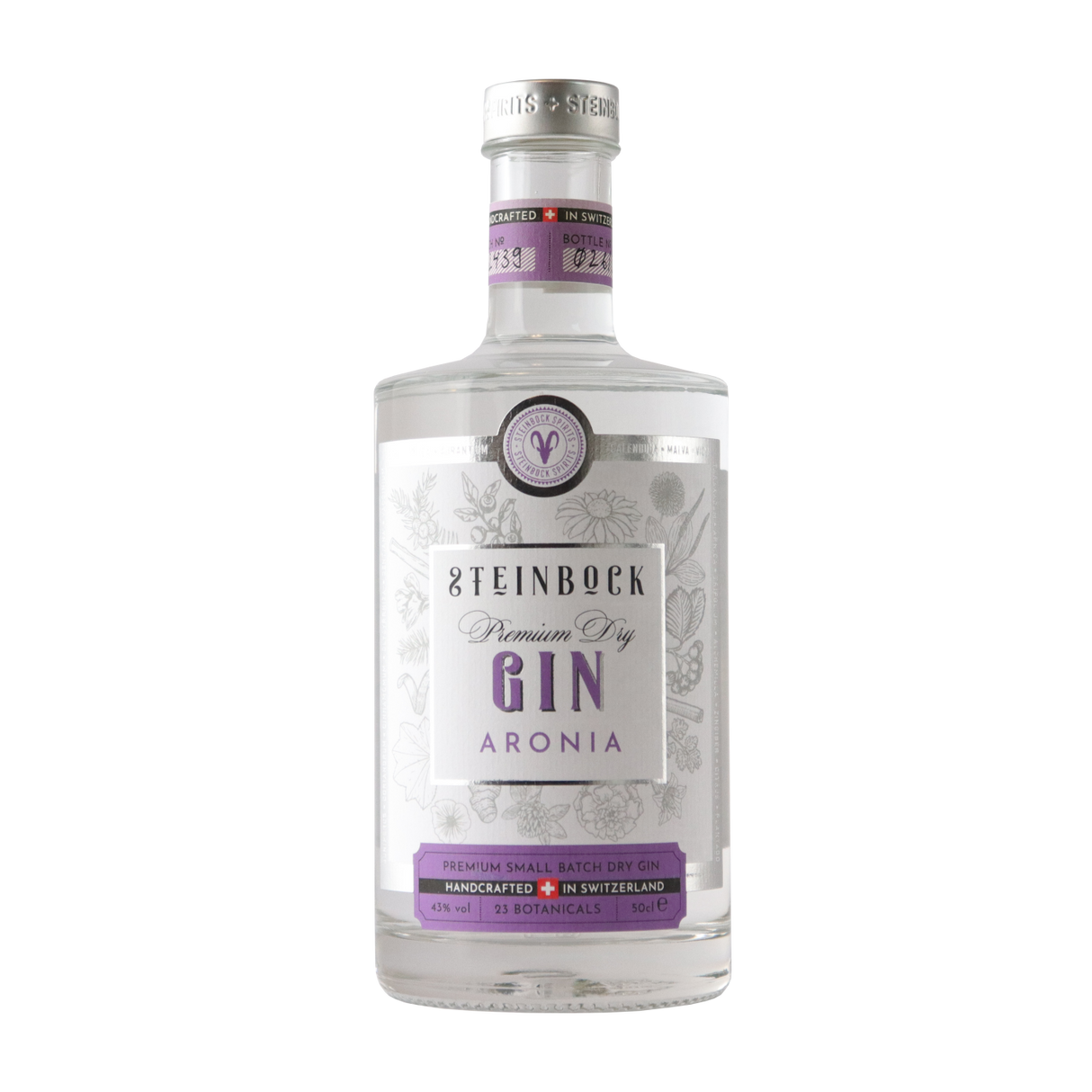 50cl Flasche Steinbock Aronia Gin