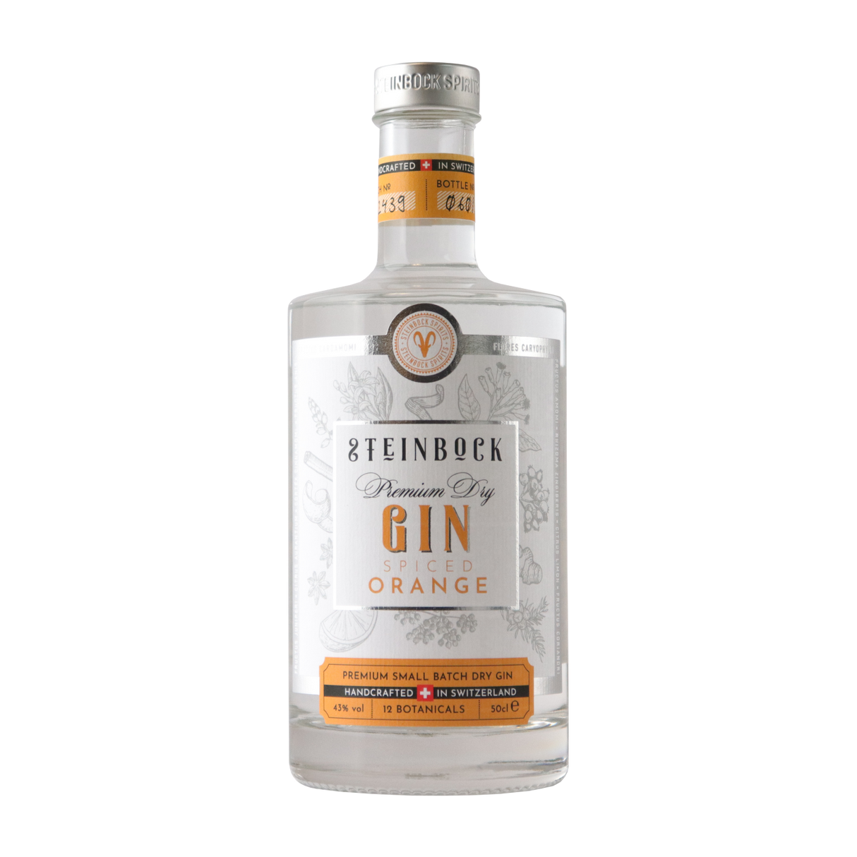 50cl Flasche Steinbock Spiced Orange Gin