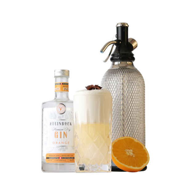 Spiced Orange Gin Fizz Cocktail von Steinbock Spirits